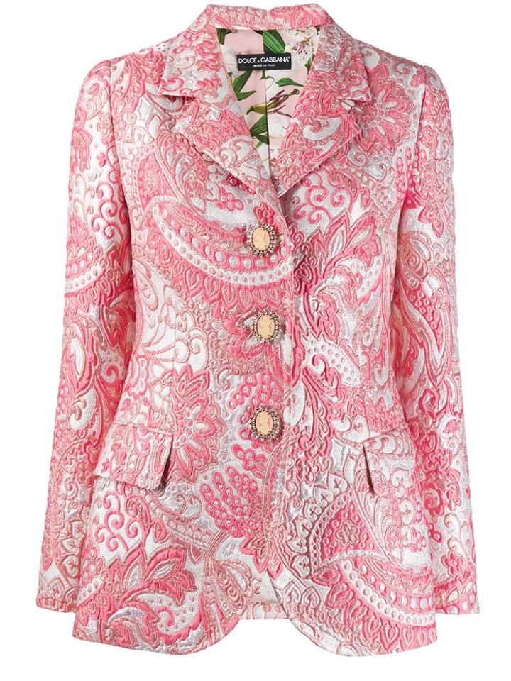 Dolce & Gabbana Jacquard Blazer - Pink