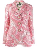Dolce & Gabbana Jacquard Blazer - Pink