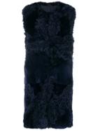 Sprung Frères Patchwork Gilet - Blue