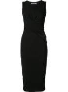 T By Alexander Wang Twist Detail Dress, Women's, Size: Xs, Black, Rayon