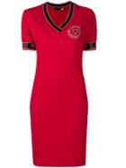 Love Moschino Cheerleader Logo T-shirt Dress - Red