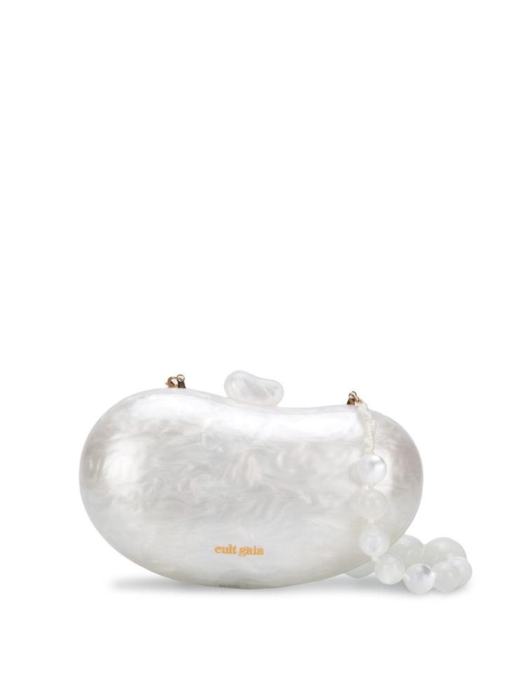 Cult Gaia Tallulah Bean Logo Shoulder Bag - White