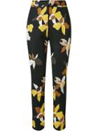 Andrea Marques Floral Printed Straight Trousers