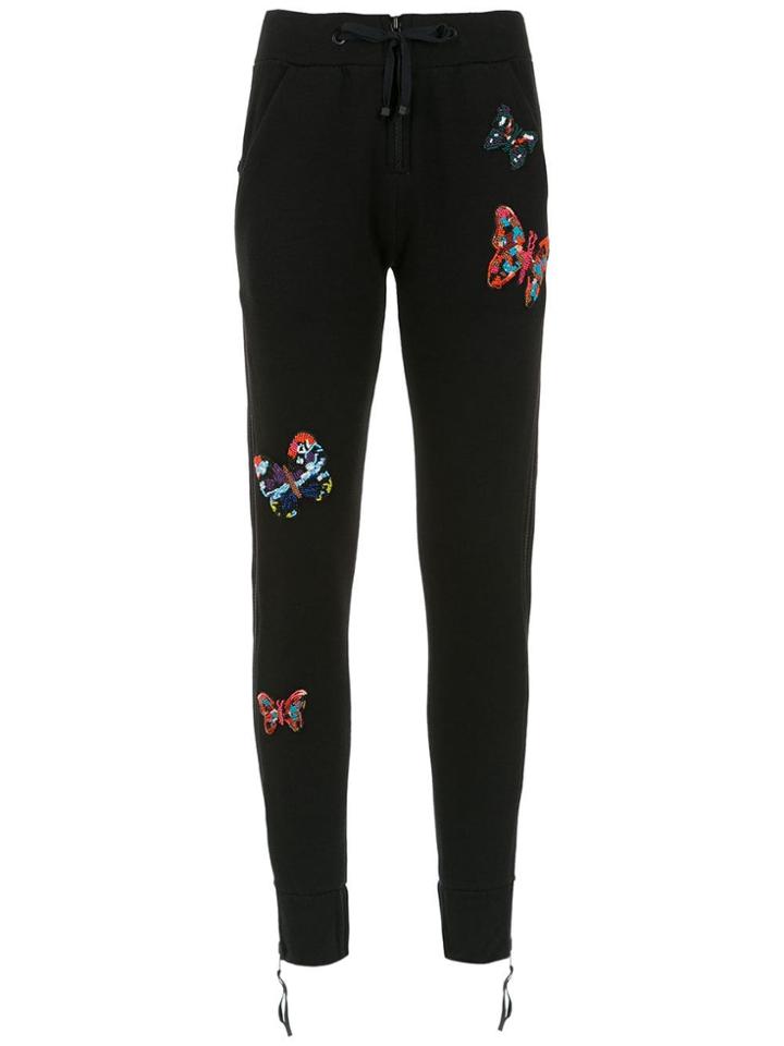 Andrea Bogosian Embroidered Sweatpants - Black