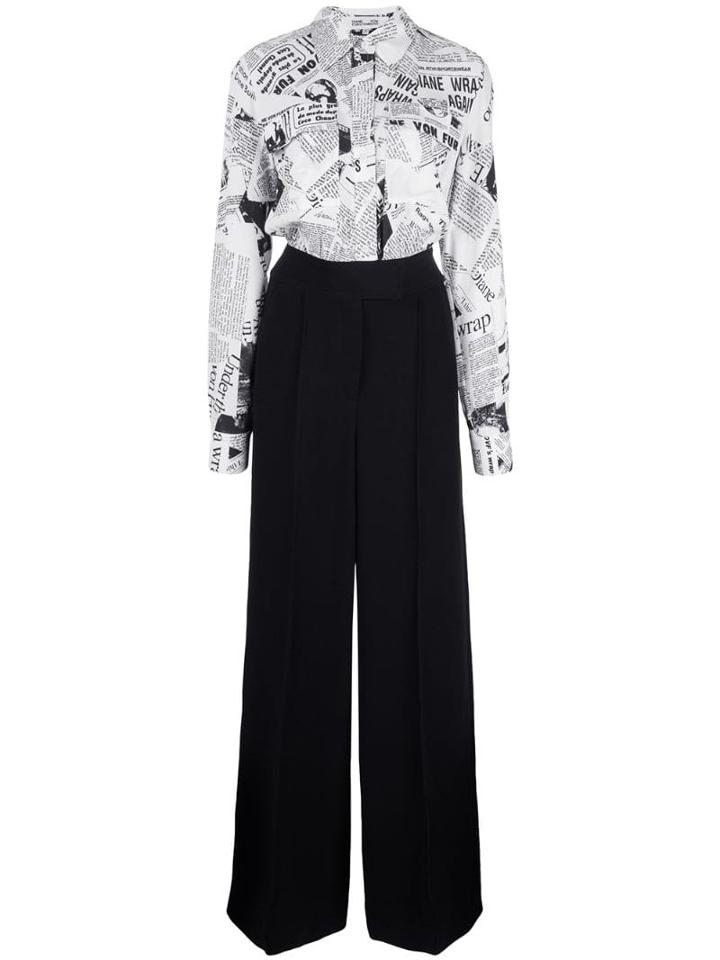 Diane Von Furstenberg High Waisted Trousers - White