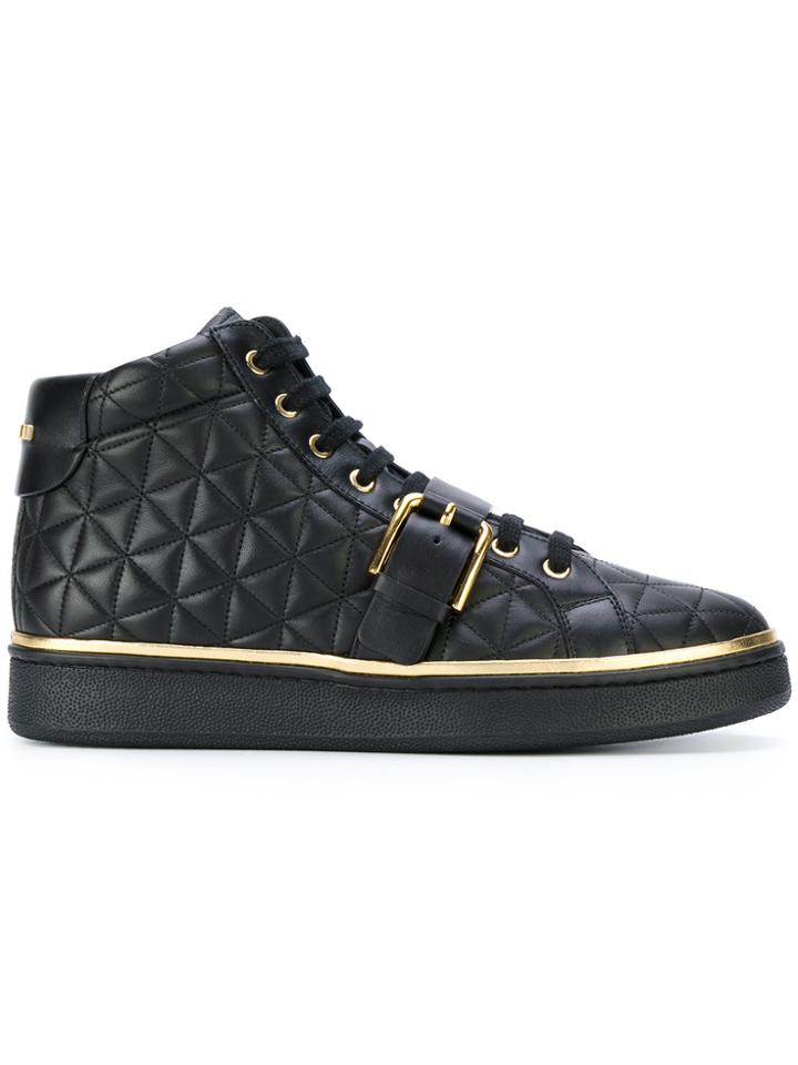 Balmain Active Quilted Sneakers - Black