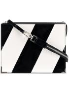 Maison Margiela Diagonal Stripe Clutch - Black