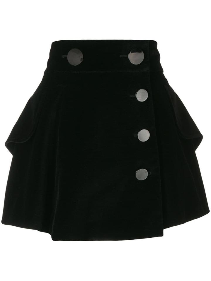 Alexander Wang Flared Midi Skirt - Black