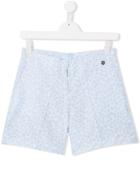 Lanvin Petite Floral Print Shorts - Blue