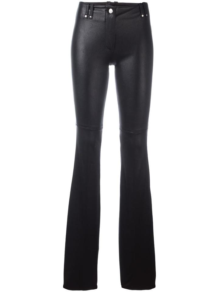 Plein Sud Flared Trousers, Women's, Size: 36, Black, Leather