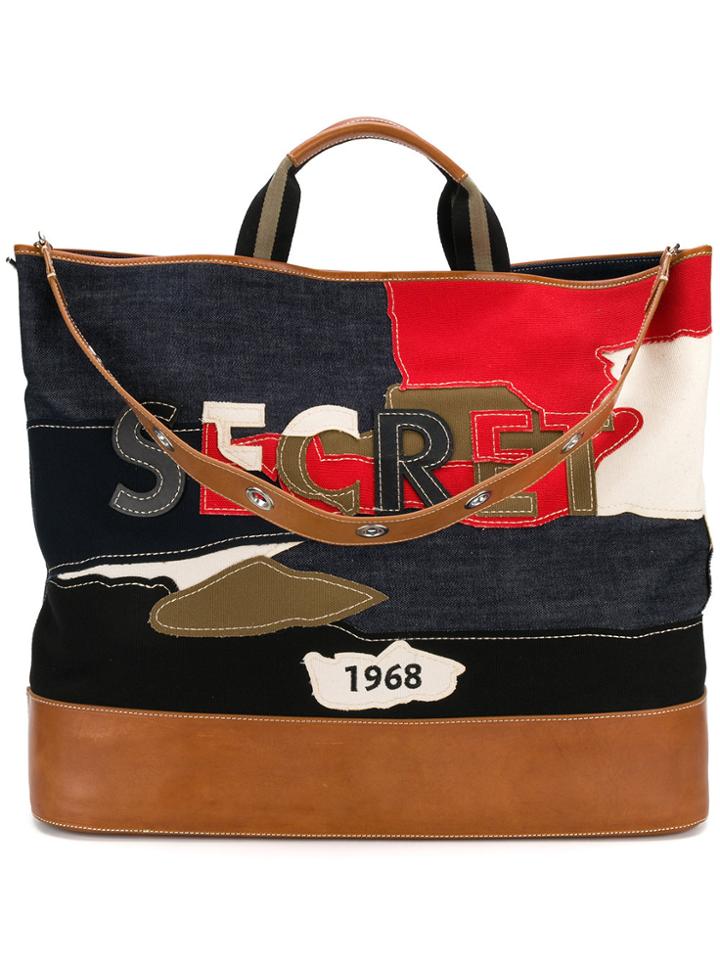 Sonia Rykiel Secret Patchwork Tote - Blue