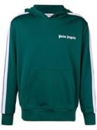 Palm Angels Side-striped Track Hoodie - Green