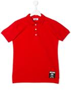 Moschino Kids Logo Polo Shirt - Red