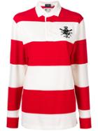 Polo Ralph Lauren Striped Long-sleeve Polo Top - Red