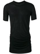 Rick Owens Long Length T-shirt, Men's, Size: Large, Black, Viscose/silk