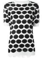 Marni - Dot Intarsia Top - Women - Cotton/viscose/cashmere - 42, Black, Cotton/viscose/cashmere