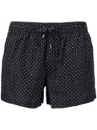 Dolce & Gabbana Polka Dot Swim Shorts, Men's, Size: Xxl, Black, Polyester