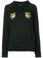 As65 Embellished Hooded Sweatshirt - Black