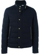 Moncler Gamme Bleu Funnel Neck Down Jacket, Men's, Size: 2, Blue, Cotton/feather Down/virgin Wool
