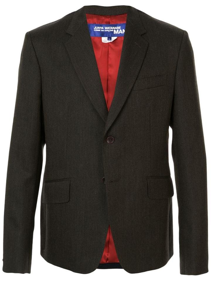 Junya Watanabe Man Embroidered Tailored Blazer - Brown