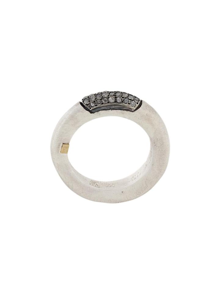 Rosa Maria Saphosstdia Diamond Ring - Metallic