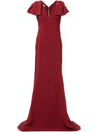 Antonio Berardi Statement Sleeve Dress - Red