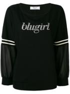Blugirl Logo Embroidered Sweater - Black