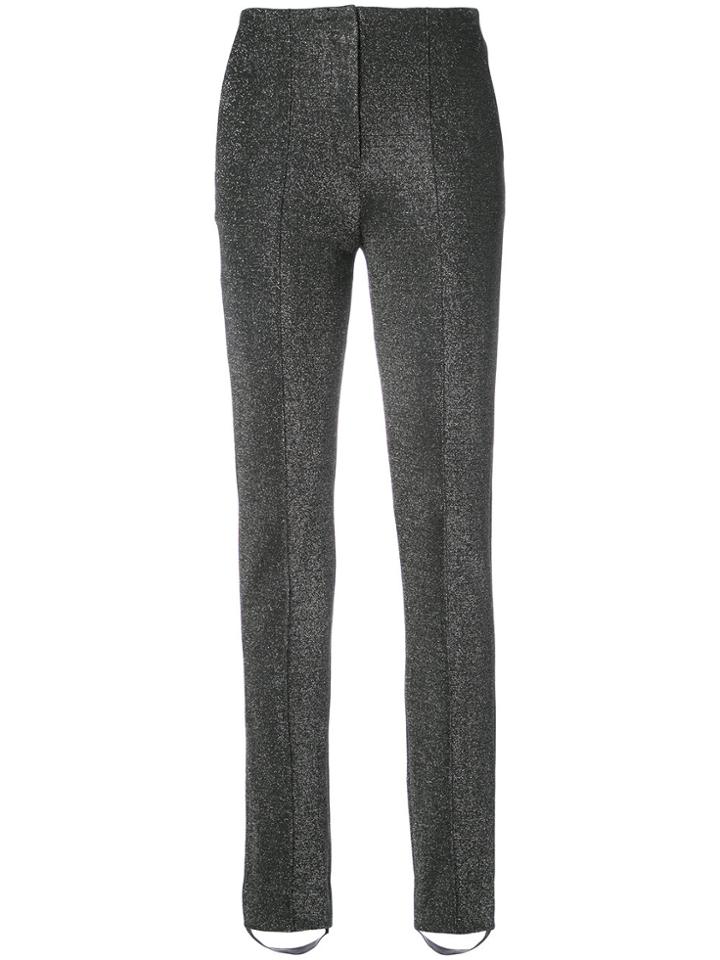 Dvf Diane Von Furstenberg High-waisted Stirrup Trousers - Black