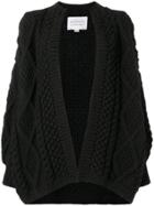 I Love Mr Mittens Chunky Knit Cardi-coat - Black