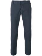 Entre Amis Slim-fit Ankle Grazer Trousers - Blue
