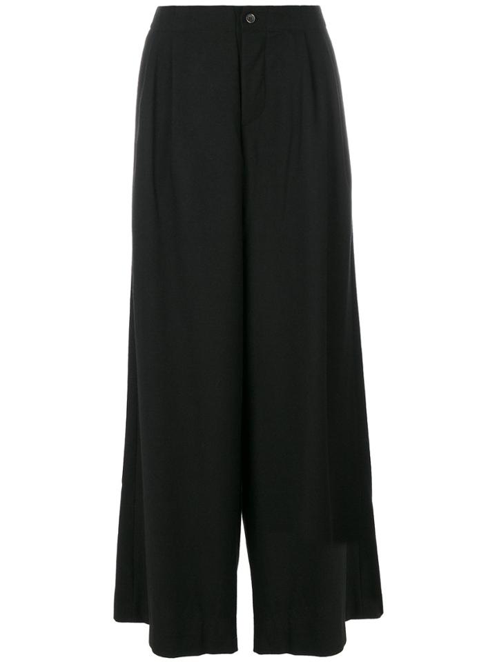 Uma Wang Wide Leg Tricia Trousers - Black