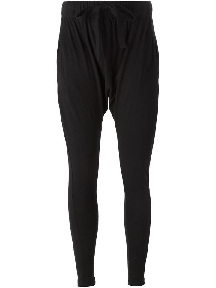 Bassike Drop Crotch Track Pants, Women's, Size: Large, Black, Organic Cotton
