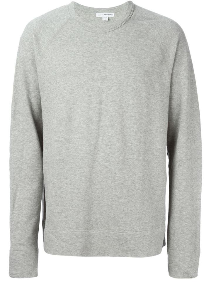 James Perse Marled Sweatshirt, Men's, Size: Medium, Grey, Cotton