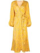 Johanna Ortiz Wrap-around Long Dress - Yellow
