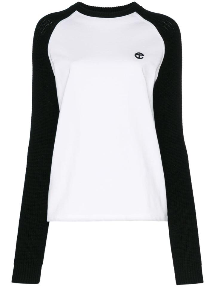 Telfar Raglan Cotton Sweatshirt - White