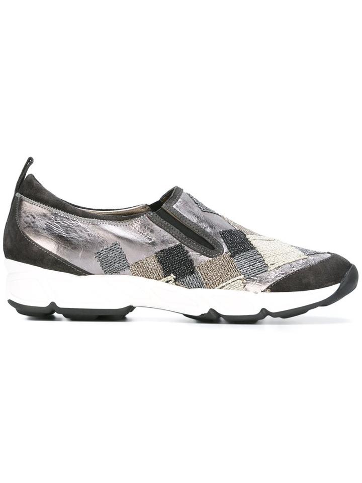Ermanno Scervino Beaded Slip-on Sneakers