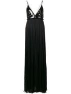 Roberto Cavalli Sequin Empire Line Dress - Black