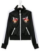 Diesel Kids Teen Embroidered Eagle Jacket - Black