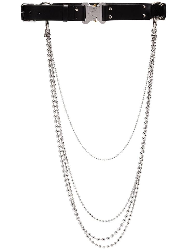 1017 Alyx 9sm Alyx Blk St Marks Chn Lthr Blt - Black
