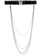 1017 Alyx 9sm Alyx Blk St Marks Chn Lthr Blt - Black