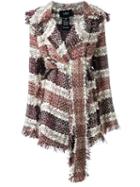 Lalo Striped Tweed Coat, Women's, Size: S/m, Brown, Wool