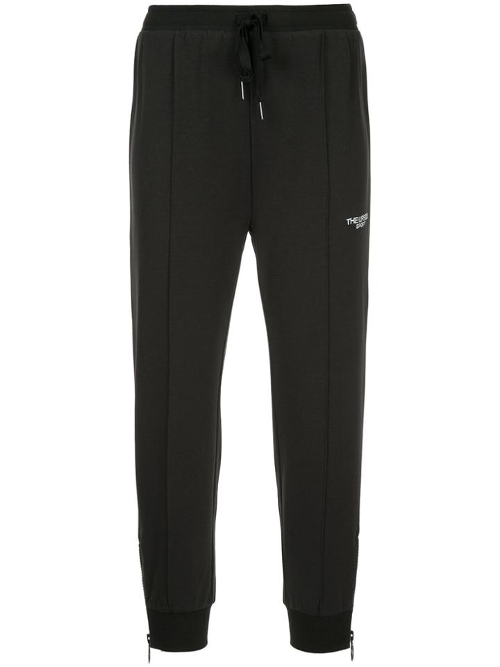 The Upside Drawstring Cropped Track Pants - Black