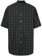 Undercover Checked Shirt - Black