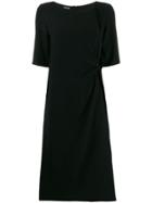 Giorgio Armani Draped Detail Dress - Black