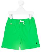 Ralph Lauren Kids - Embroidered Logo Swim Shorts - Kids - Polyester - 2 Yrs, Green