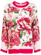 Dolce & Gabbana Peony Print Blouse - Pink & Purple