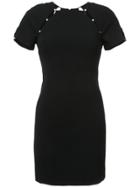 Alice+olivia Faux Pearl Detail Dress - Black