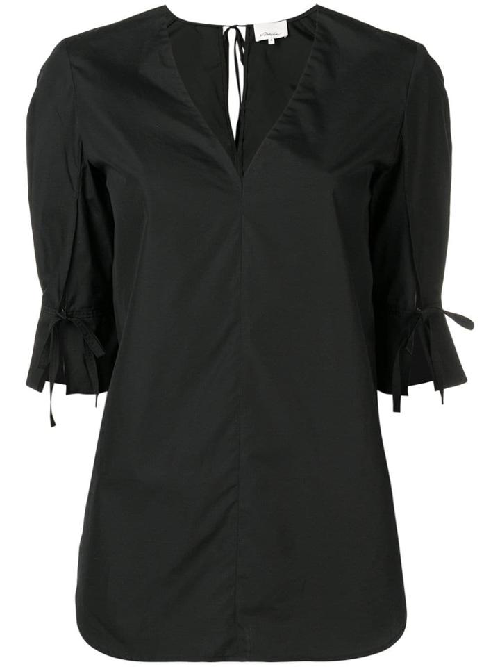 3.1 Phillip Lim Shift V-neck Top - Black