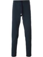 Dolce & Gabbana Drawstring Track Pants, Men's, Size: 52, Blue, Polyamide/cotton