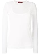 Max Mara Studio Fitted Jersey T-shirt - White